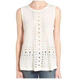 Rebecca Minkoff Mary Katherine Eyelet Tank Top